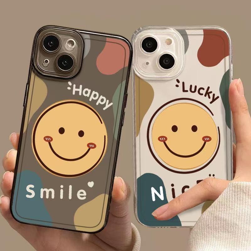 Apple iPhone 14 Pro Smiley Face Case - Drop-Proof, Full Coverage for 13, 15 Pro, 16, and 17 Models