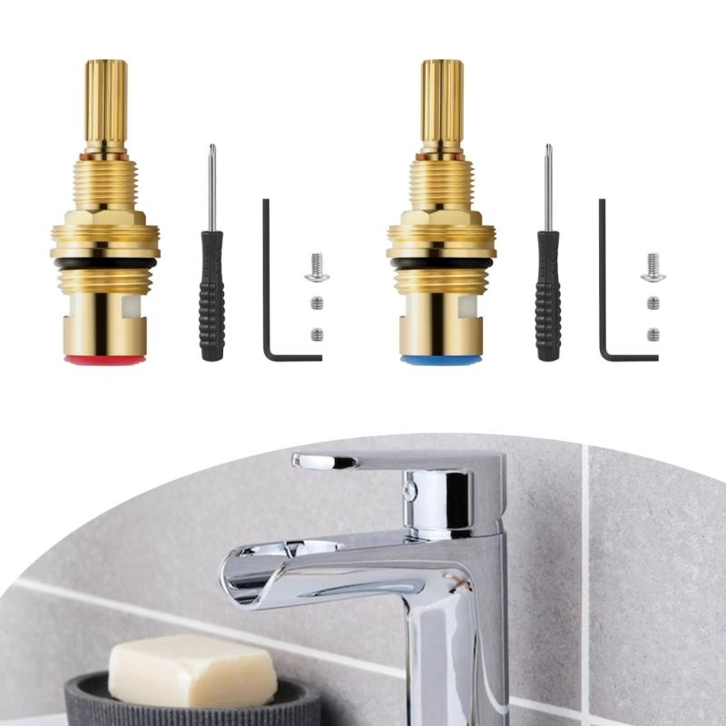 Universal Faucet Diverter Valves Ceramic Cartridge Easy Installation High Efficiency Ceramic Valves for Multiple Fixtures