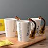 Novelty Music Note Cup Ceramic Guitar Coffee Mugs Personality Tea/Milk/Juice/Lemon Water Bottle Christmas Birthday Gift