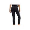 adidas 3-Stripes Ribbed 7/8 Tights Women Tights Black White GL0578