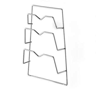 Wall Mounted Pot Lid Rack 3 Layers Multifunction Stainless Steel Lid Holder Chopping Board Storage