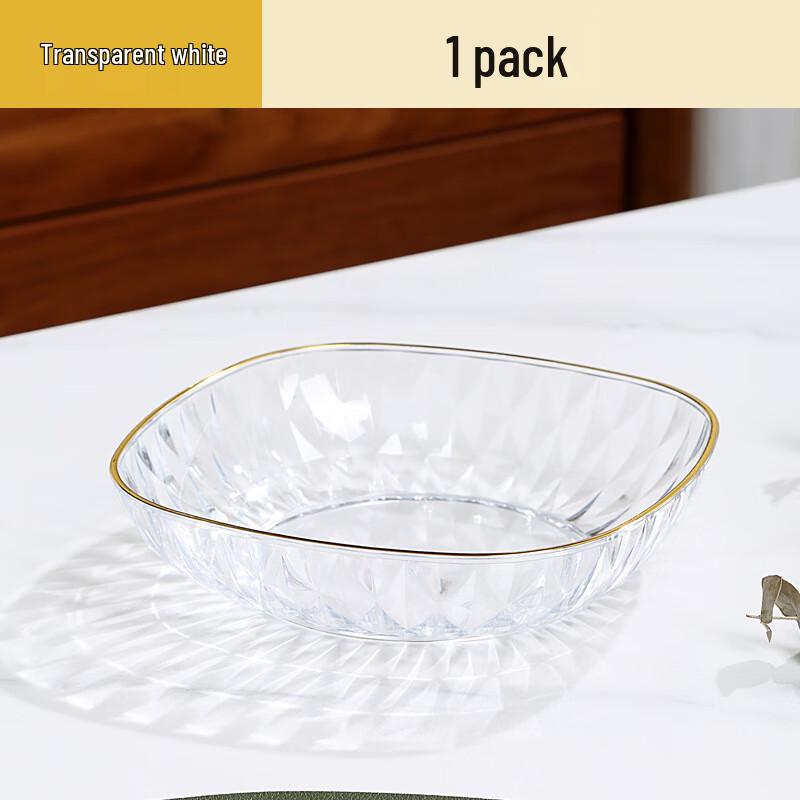 Yange Food-Grade Transparent Light Luxury Bone Dishes