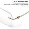 Rimless Ultralight Pure Titanium Glasses Frames Men Eyeglasses Fashion Frameless Women's Eyepieces Luxury Glasses Frame Eyewear