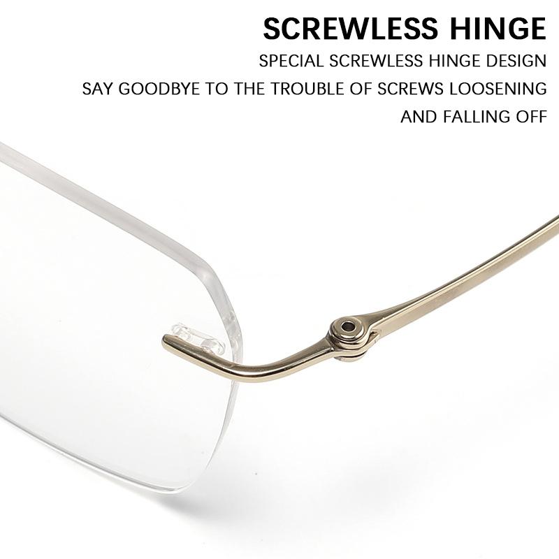 Rimless Ultralight Pure Titanium Glasses Frames Men Eyeglasses Fashion Frameless Women's Eyepieces Luxury Glasses Frame Eyewear