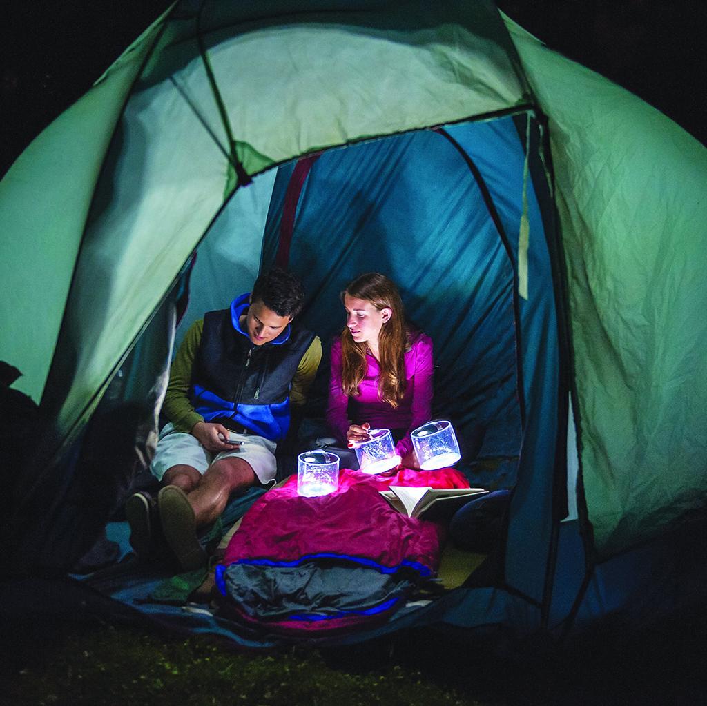 Solar Power Inflatable Camping Lights Outdoor LED Lamp Frosted RGB/Warm Square Solar Panel Shed Light Emergency Hiking Lighting