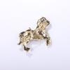 1Pc Horse Brooch Simple Alloy Exquisite Diamond Gift Metal Brooch Clothing Decoration