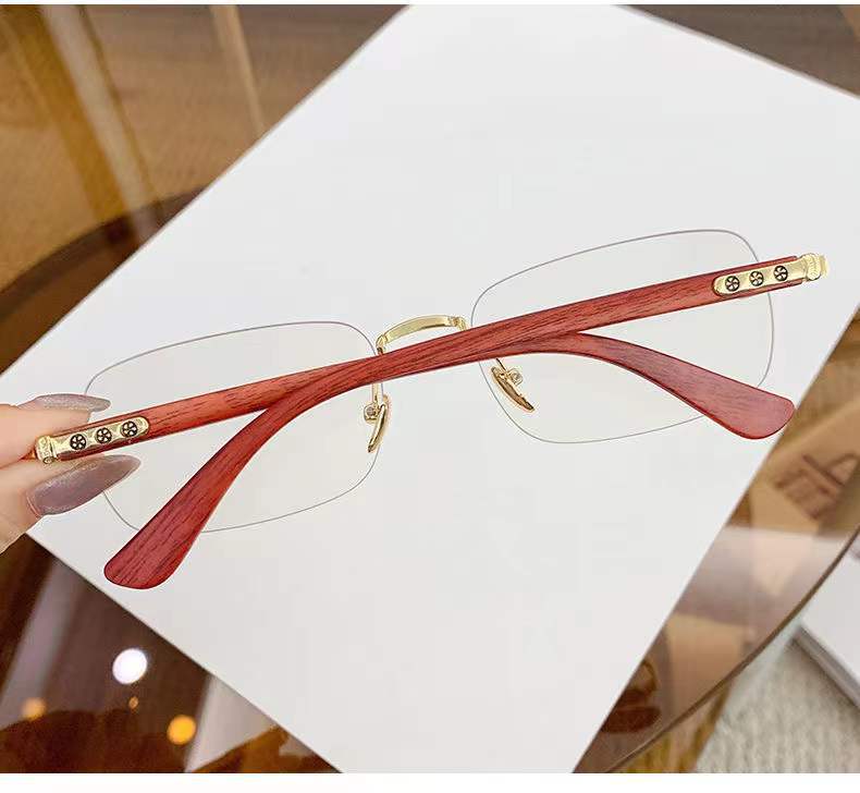 

Безободковые очки для чтения для пожилых женщин, цвет бурливуд, модные пресбиопические очки для мужчин, очки для дальнозоркости с защитой от синего света 4