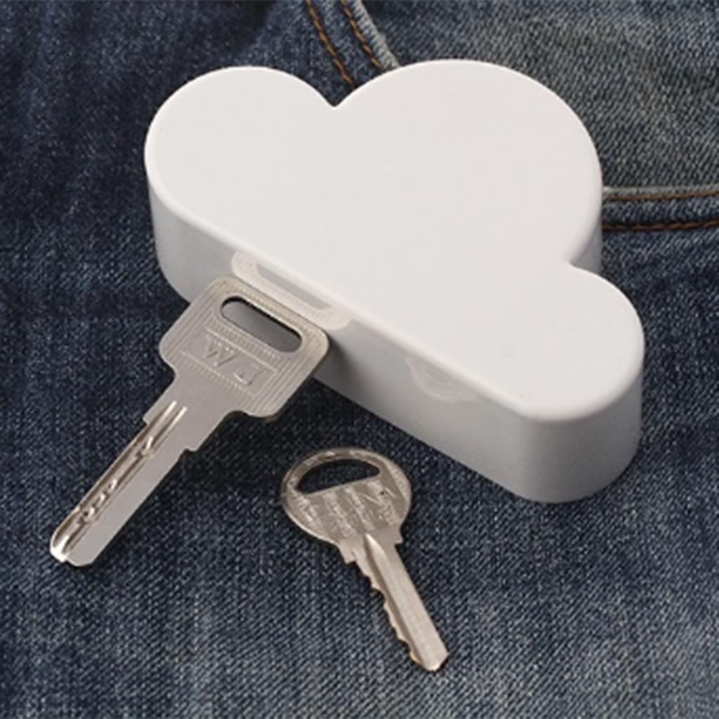 Wolken Magnetischer Schlüsselhalter Verlustverhinderung Multifunktionaler Schlüsselständer Organizer Haken mit Klebstoff für Flure Schlafzimmer