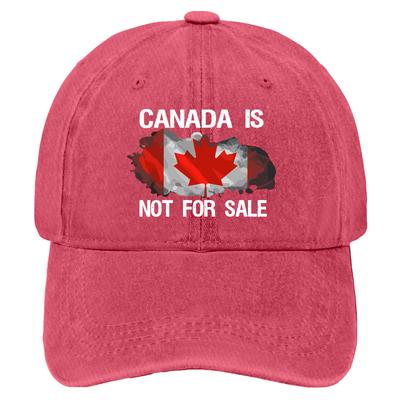 Canada Flag Pattern Baseball Caps Vintage Denim Baseball Hat Breathable Golf Hat for Men Women Outdoor Sports Sunscreen Sun Hat