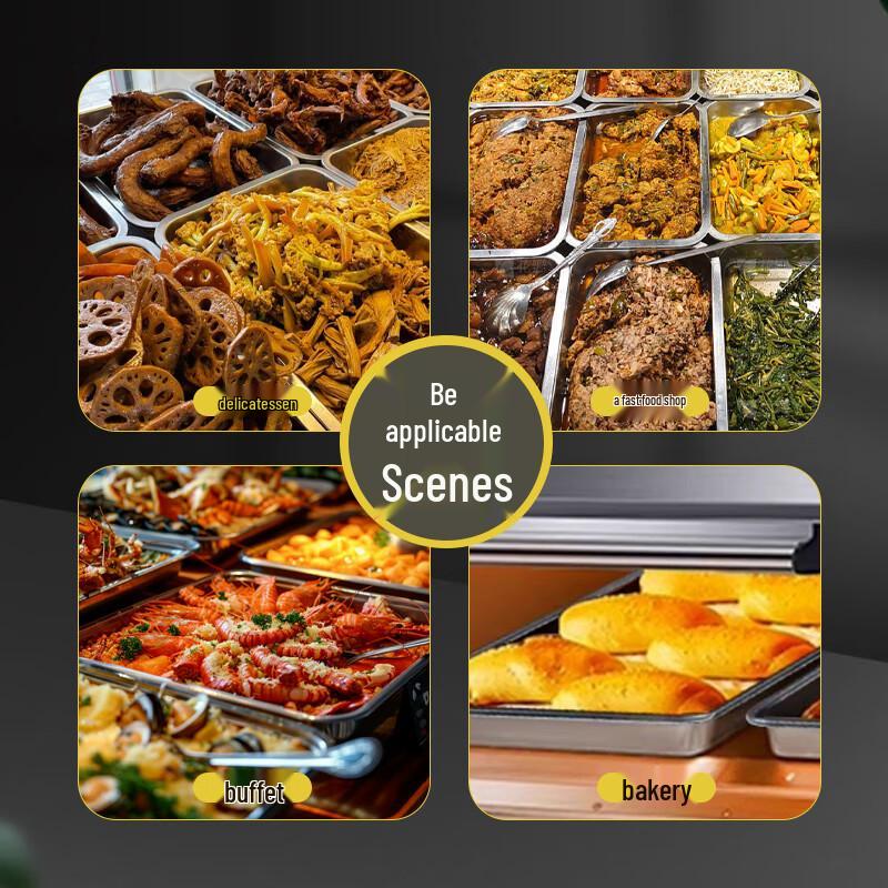 Ji Wang Gu 201 Roestvrij Staal Diepe Vierkante Stoompan met Deksel