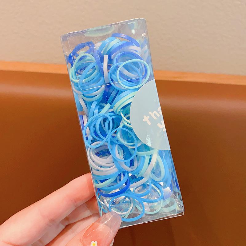 Children'S Colorful Disposable Rubber Band Candy Color Hair Band Cute Girl Baby High Elastic Rubber Band Hair Accessories