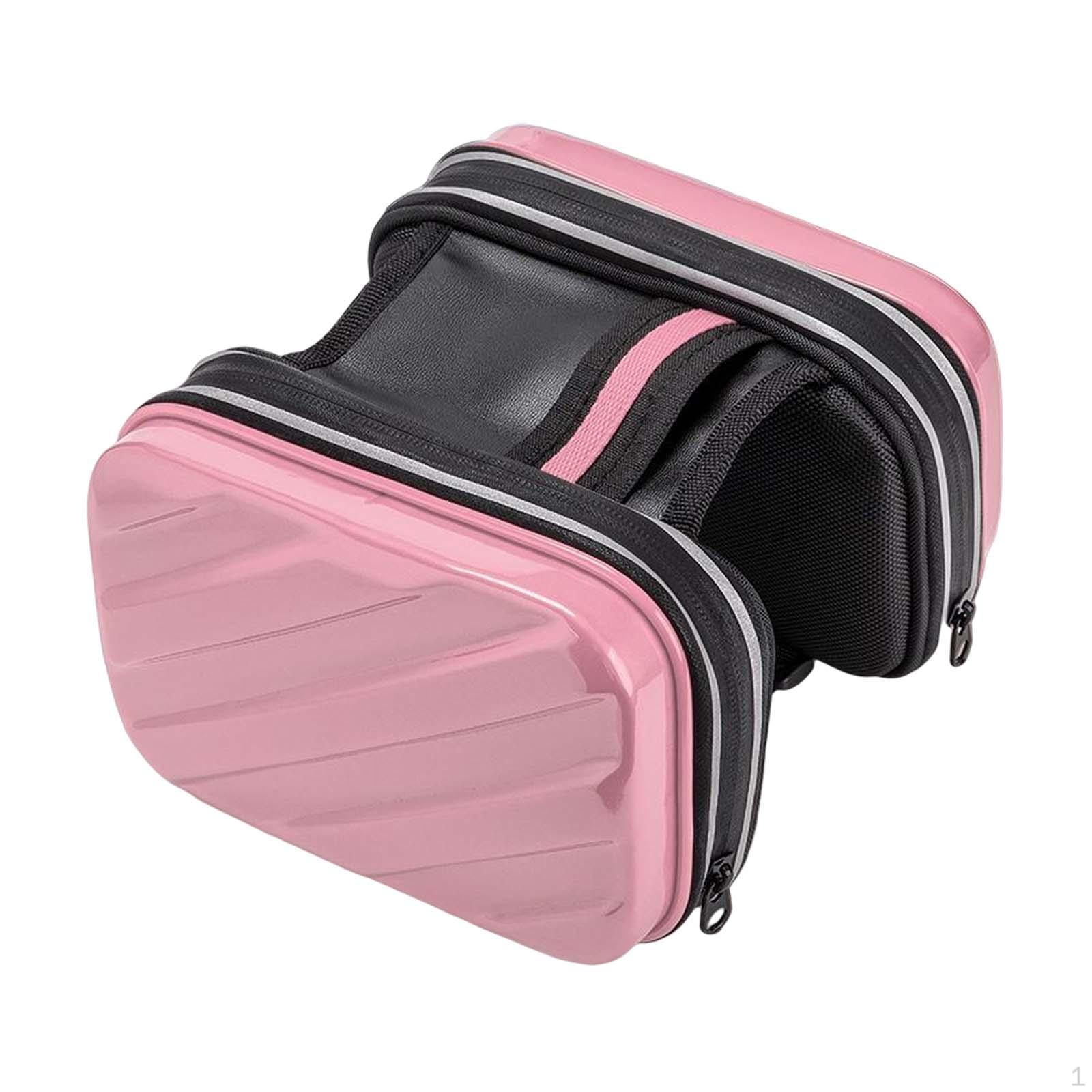 

Bike Frame Front Bag with Clear Phone Holder розовый
