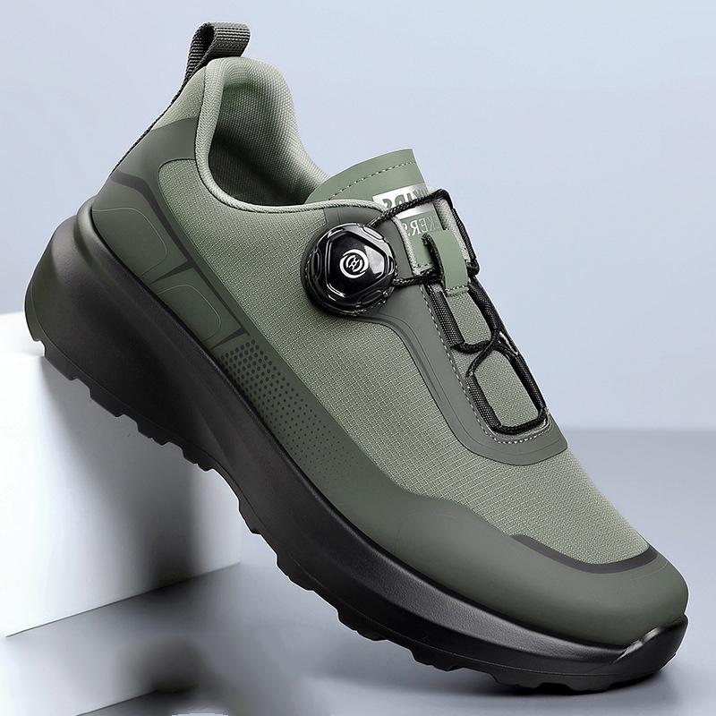 

Trendy Running Shoes Men Original Rotary Buckle Loafers Athletic Hiking Jogging Sneaker Urban Outdoor Walking Lightweight Travel 38 зелёный