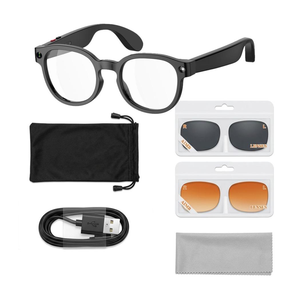 2-in-1 Intelligente KI-Brille Echtzeitübersetzung Intelligente Brille Sprachassistent