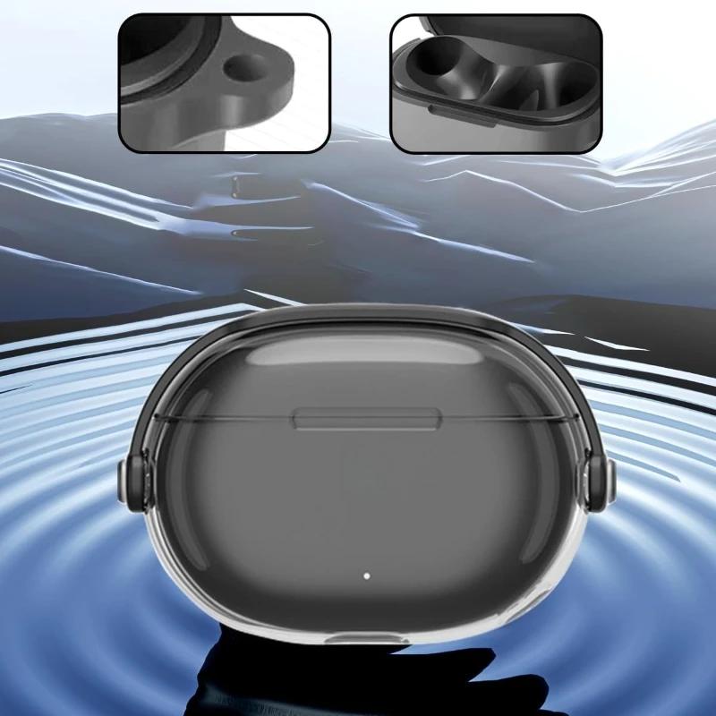 Trendy Transparent Soft Case For Beats Studio Buds + – Shockproof Protective Shell With Keychain & Matching Accessories