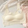Teen Girls Student Vest Style Wireless Anti Exposure Comfortable Bra With Chest Pad