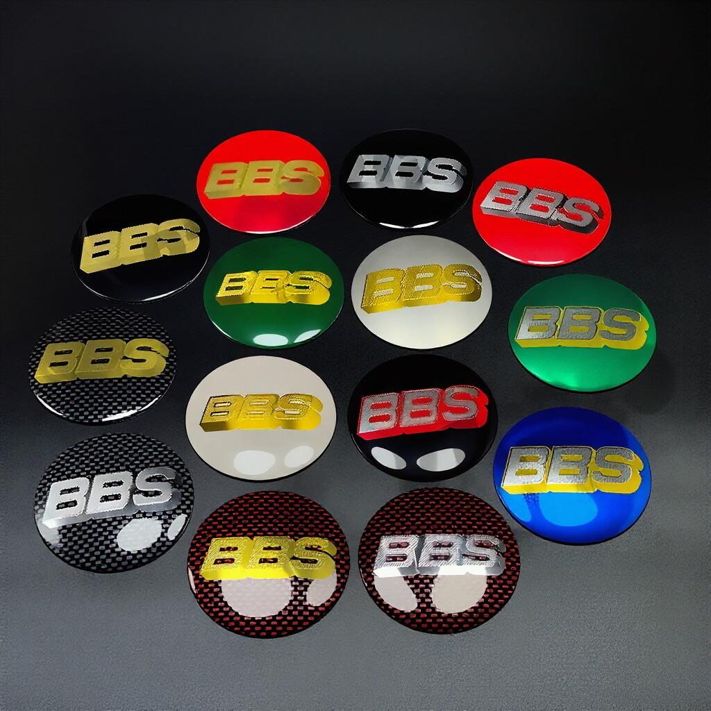 4Pcs Set Car Wheel Center Hub Caps Stickers 45-80mm Auto Replacement Accessories BBS Badge Emblem Decal for Vehicle Styling