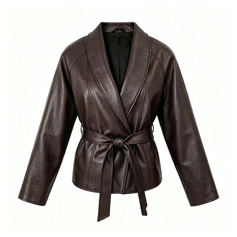 Womens 2026 Fitted High Neck PU