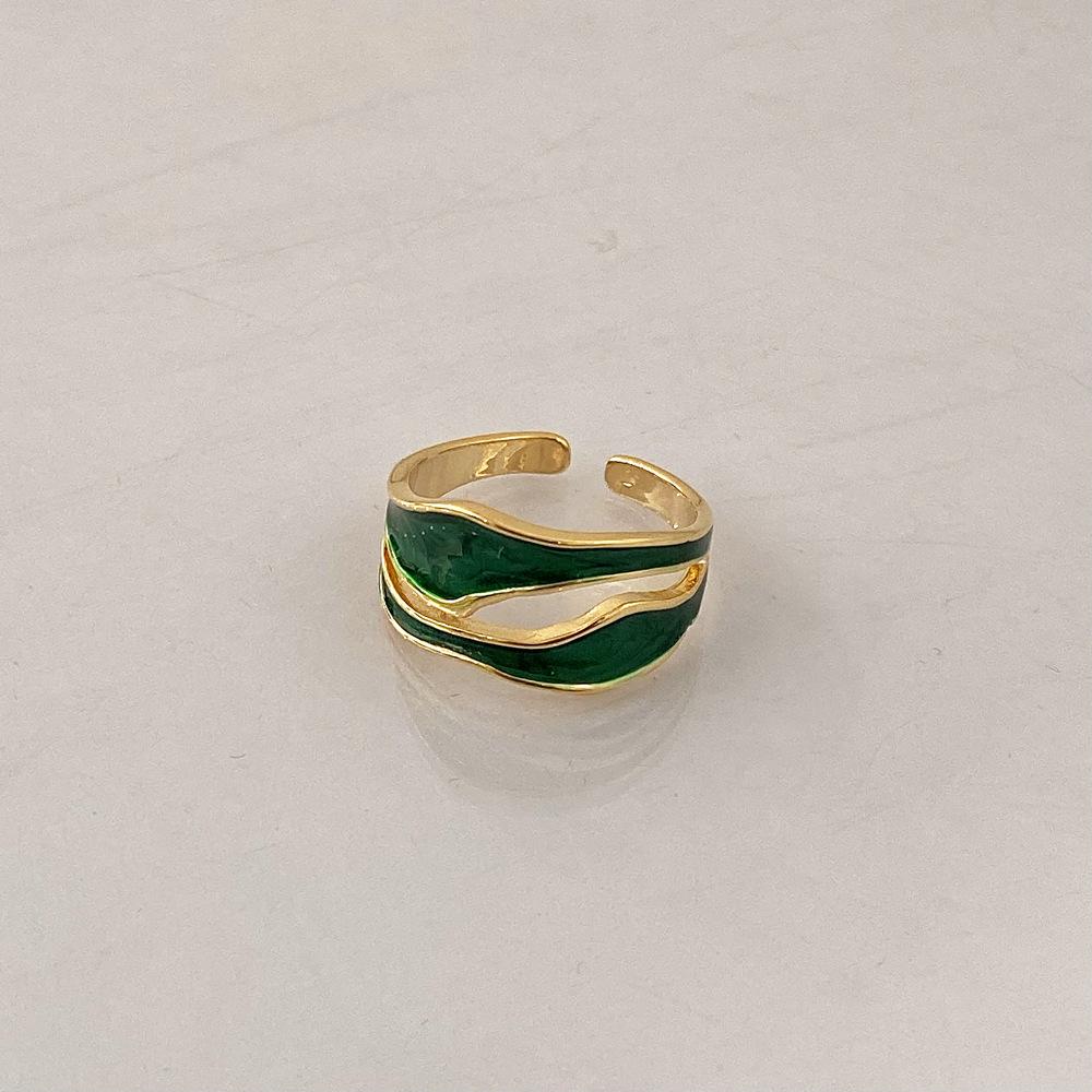 Retro Minimalistisches Einzigartiges Design Luxus Zeigefingerring - Nischen-Modeschmuck
