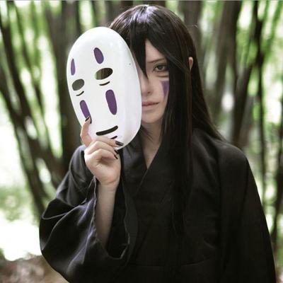 Faceless Male Anthropomorphic Mask Party Cosplay Dress Up Thousand and One Japanese Anime Performance Props Masquerade Halloween Mask