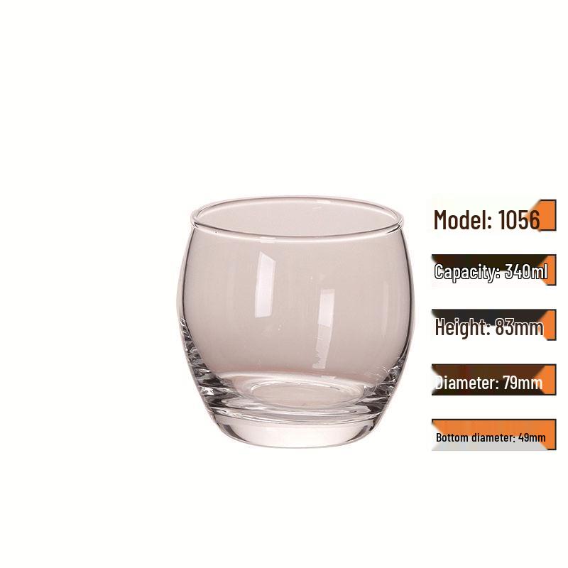 Egg-Shaped Glass for Water, Milk, Juice, Beer, or Cocktails