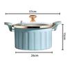 Large Capacity Stewing Boiling Pot Non-stick Cooking Pot Enamel Micro Pressure Cooker  Gift