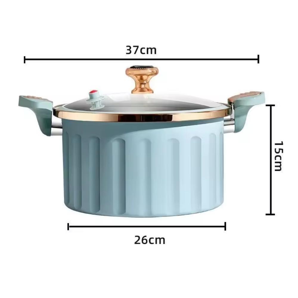 Large Capacity Stewing Boiling Pot Non-stick Cooking Pot Enamel Micro Pressure Cooker Gift