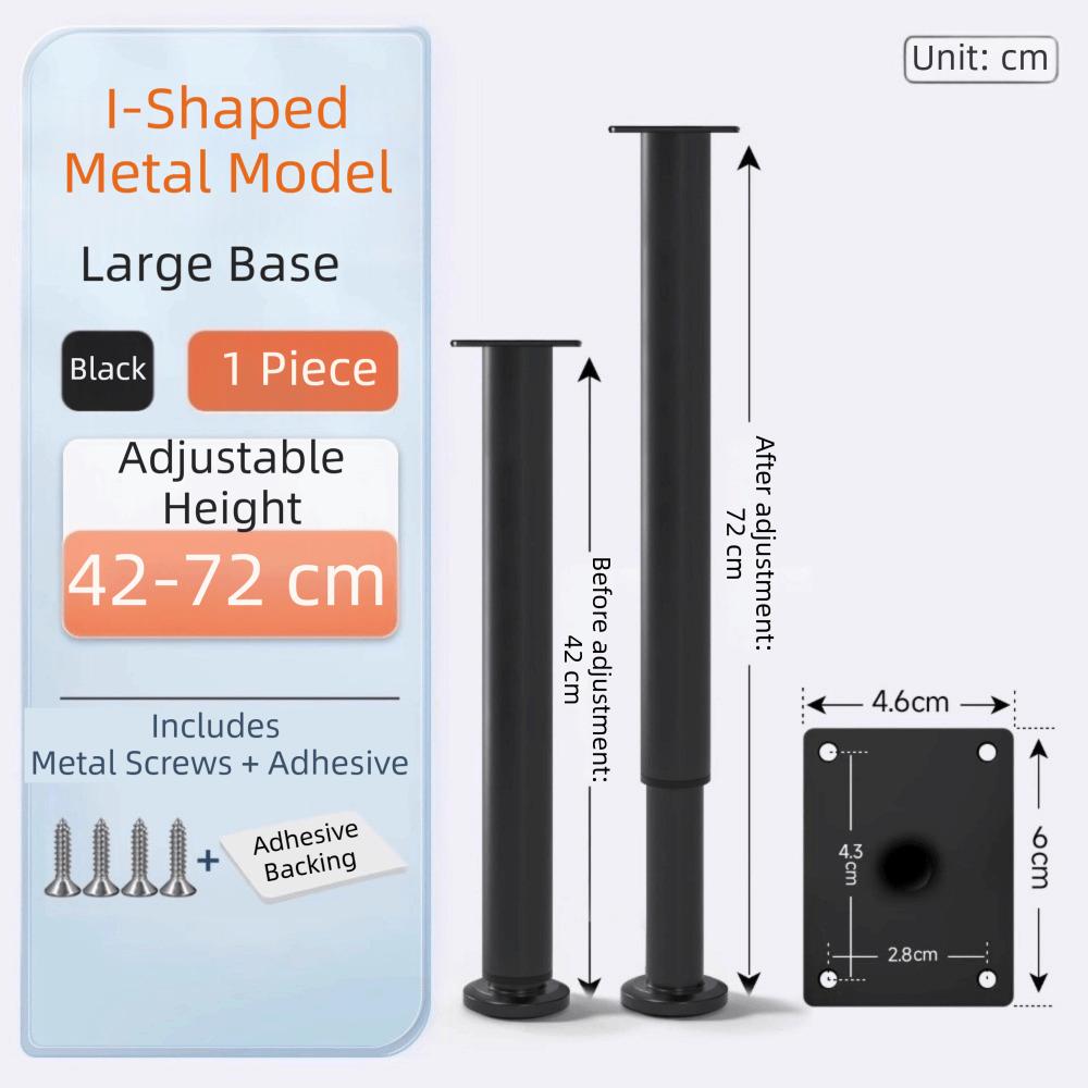 Adjustable Height Furniture Support Legs Heavy-Duty Bed Beam Support Leg  Bed Bottom