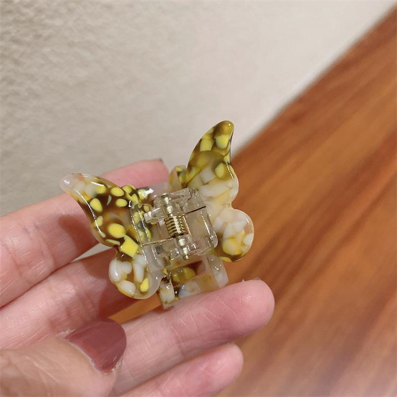 

Acetate Premium Quality Iridescent Butterfly Hair Claw Clips For Chic Hairdos Womens Iridescent Yellow