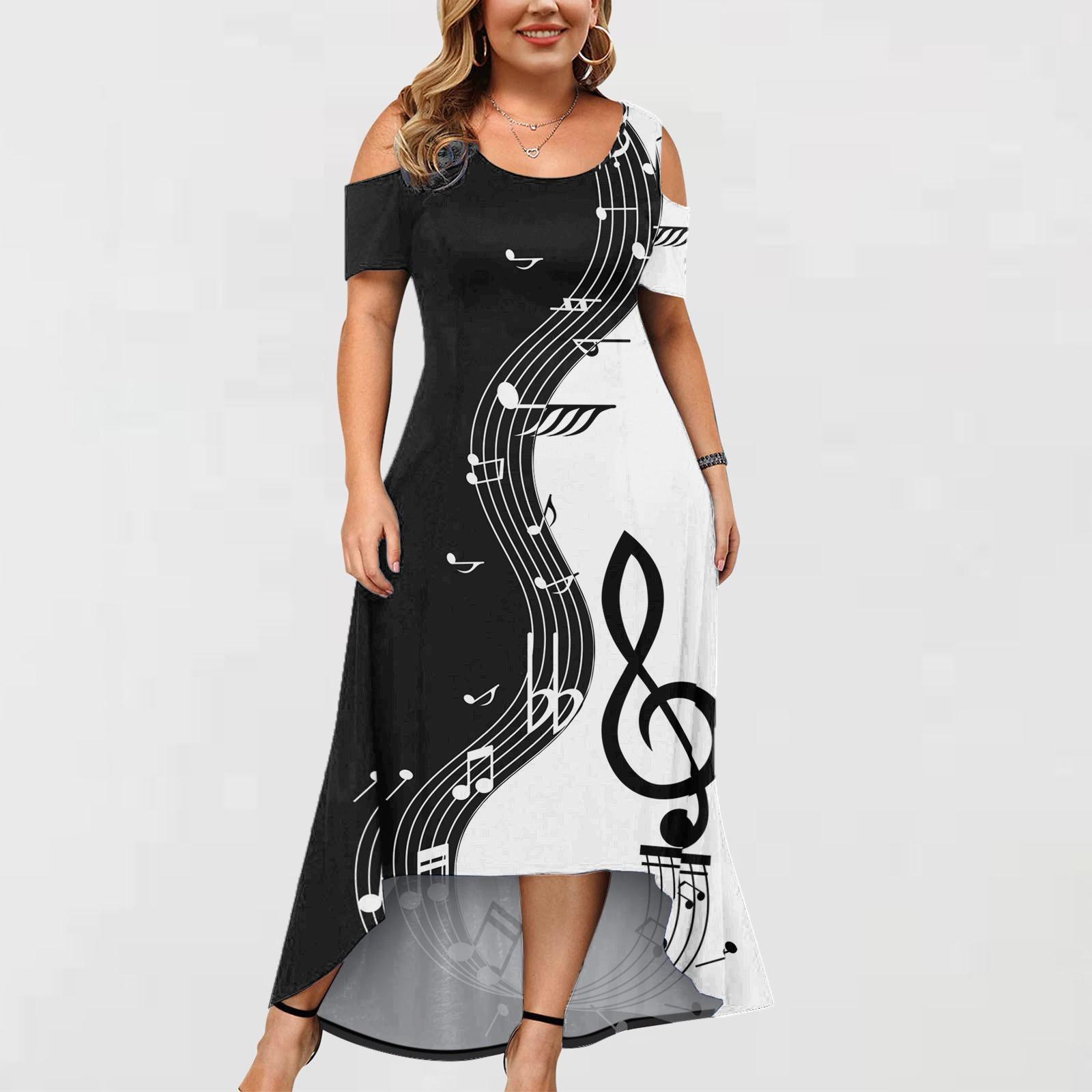 

Плюс размер женское модное платье с короткими рукавами и круглым вырезом с открытыми плечами и нерегулярным подолом XXXXL белый