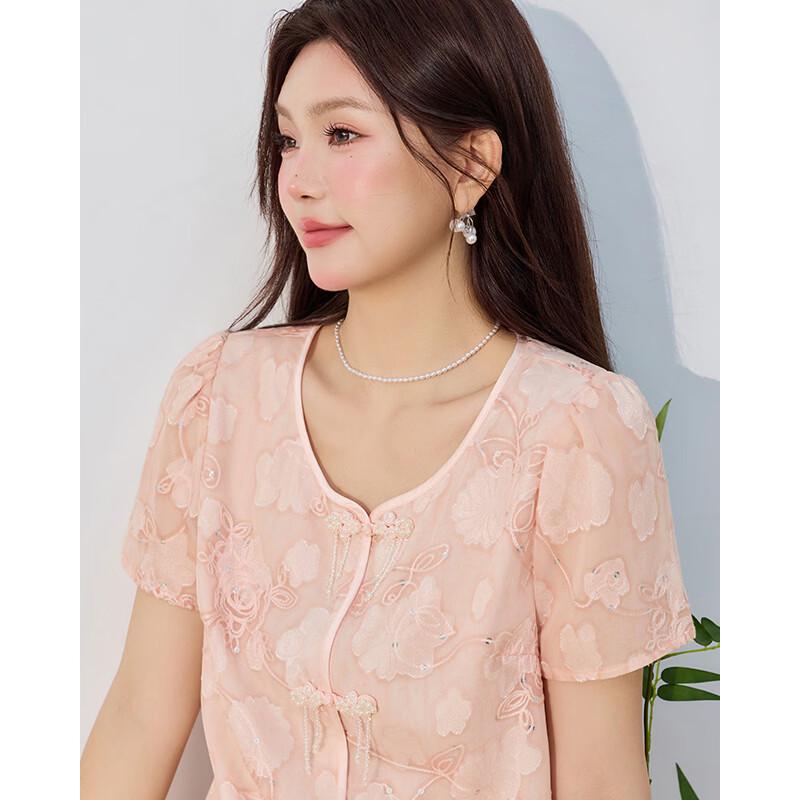IEF 2026 Summer French Romantic Slimming Dress Set for Curvy Figures