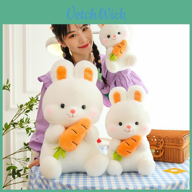 Adorable White Rabbit Plush Doll Soft And Huggable Great For Kids