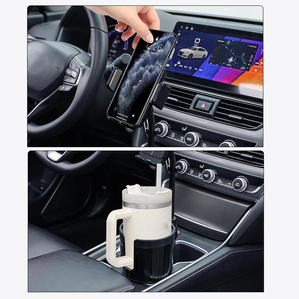 Cup Holder For Car Multiple Angle Adjustments Cup Phone Holder Car For Auto SUV Sedan Truck Commuting Travel Drink Coffee Bottle