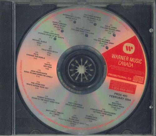 CD РАЗЛИЧНЫЕ  Warner Music Canada Февраль 2004  PROC493 WARNER MUSIC CA 2004 Канада Рок Б/У