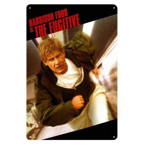 The Fugitive Harrison Movie Metal Poster Tin Sign 20x30cmaluminum 20x30cm（7.8x11.8inch）