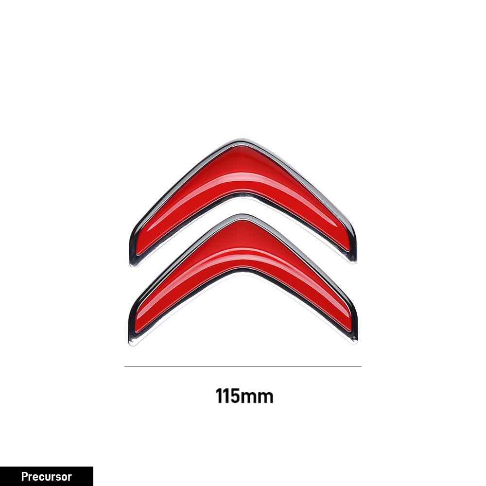 100/115mm Auto Motorhaube Frontgrill Heckklappe Emblem Abzeichen Aufkleber Zubehör für Citroen C4 Berlingo C3 Aircross C5 Aircross C5X C4L VTS