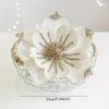 2025 Christmas High-end Flannelette Simulation Flower 28cm Golden Champagne Christmas Tree Decoration Flower Arrangement