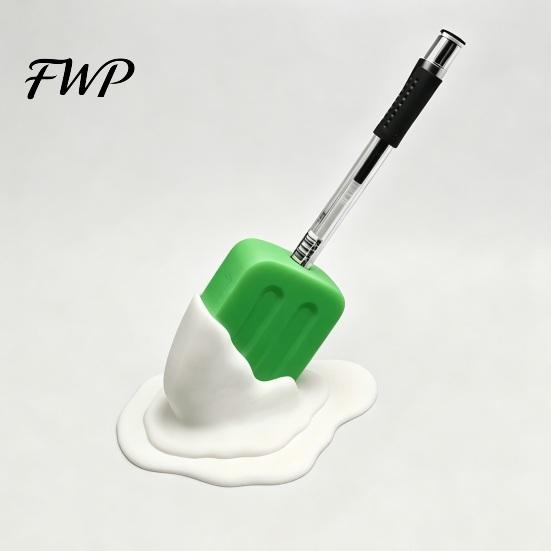 Student Desk Organizer Cute Melting Popsicle Pen Holder, Unique Decorative Stationery Organizer, Desktop Storage Durable PLA Container for Office And