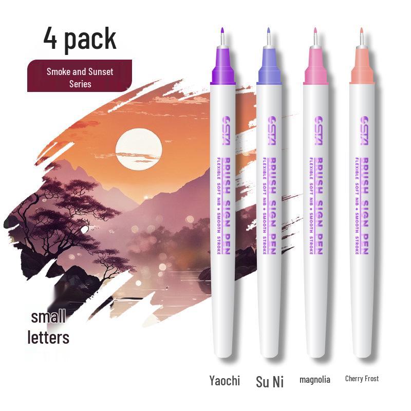 

Sita Sta Handcrafted Chinese Brush Pen for Calligraphy & Painting – Soft Tip Liner & Bristle Brush