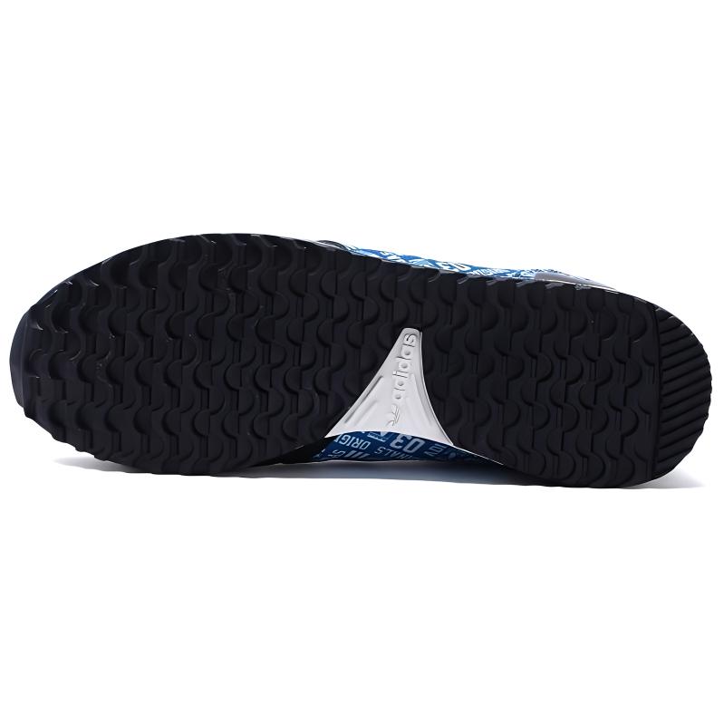 Adidas Originals ZX 700 Retro Lace-Up Slip-Resistant Durable Low-Top Lifestyle Shoes Unisex Sneakers Blue White G27065