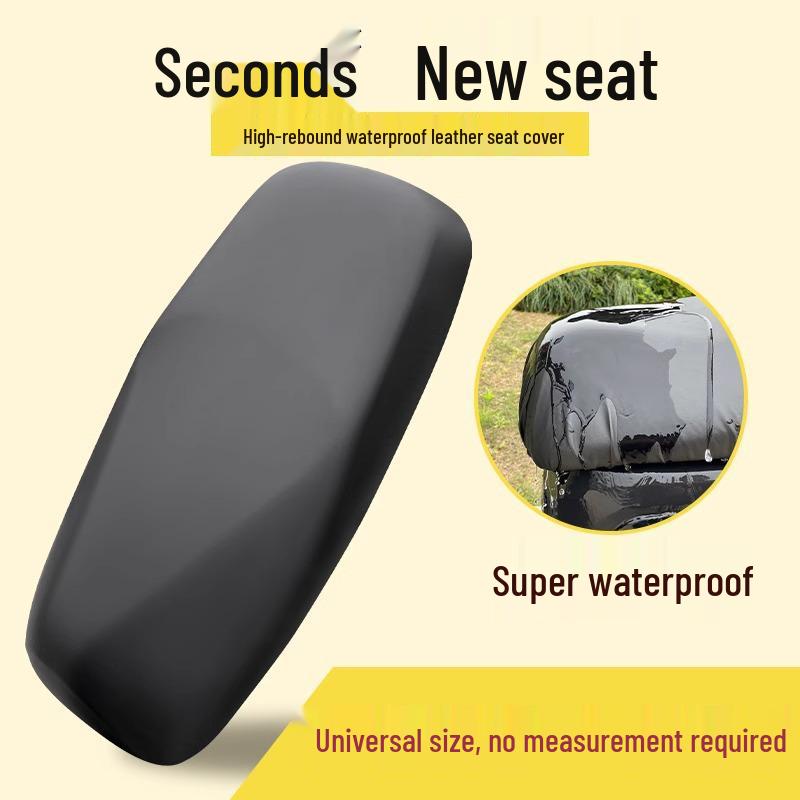 

Four Seasons Universal Electric Vehicle Motorcycle Seat Cushion: Elastic Leather, Sun-Protected, Non-Slip, Waterproof.