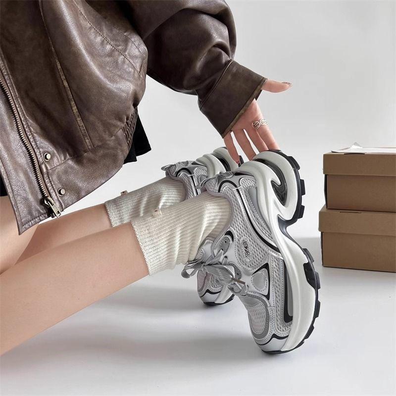 Small thick-soled heightened lightweight dad shoes women's 2025 new summer casual versatile trend fashion sports shoes