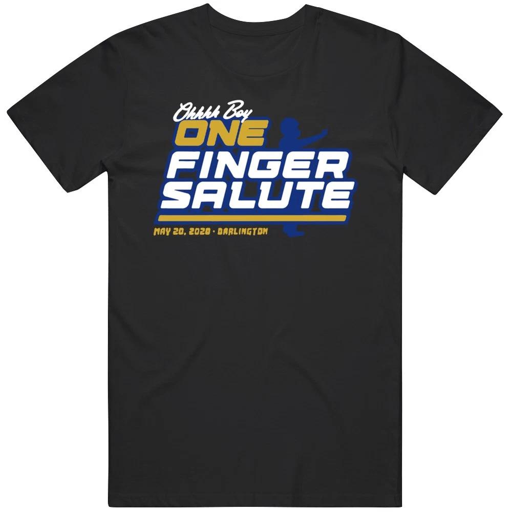 One Finger Salute Chase Elliott Racing T Shirt S