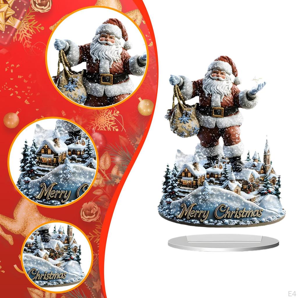 2D Christmas Decoration Souvenir Artwork for Bedroom Living Room Tabletop