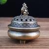 1pc, Elegant Metal Wolf Incense Burner - Zen Meditation & Yoga Decor, Unisex Home & Outdoor Diffuser (Without Incense)