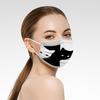 10/20/30/50/100PCS Adults Cat Prints Breathable 3 -Layer Disposable Mask