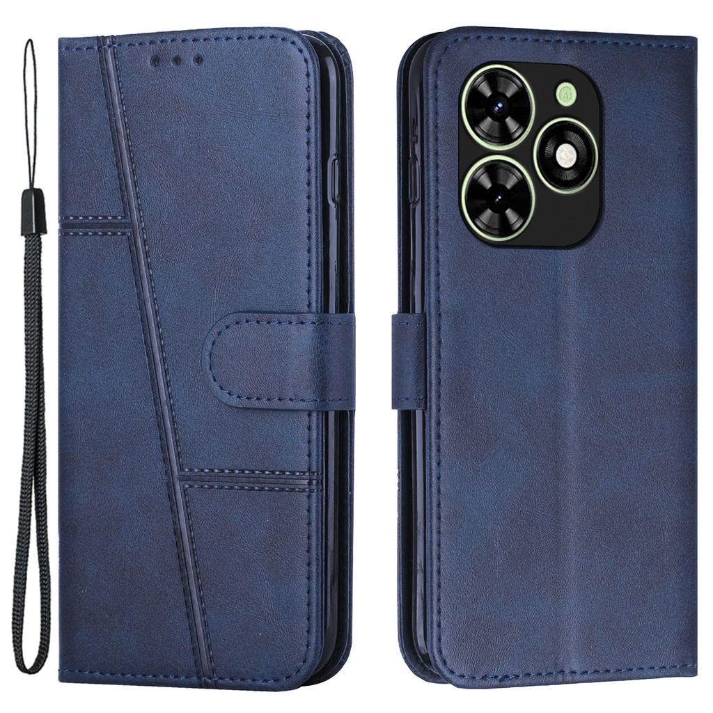 For TECNO Spark Go 2024 4G/Spark 20C/Pop 8 Leather Case Calf Texture Wallet Phone Cover