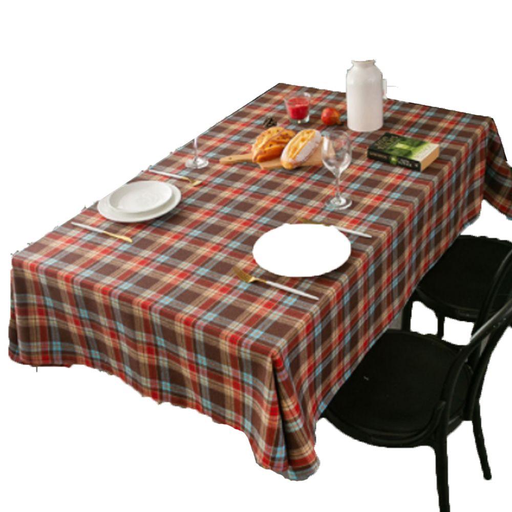 

Classic Wedding Checked Square Table Cover Dining Tablecloths Tablecloth Christmas Decorations S-2