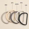 Adjustable Metal D-Ring Buckle for Handbags and Belts – Fashionable Alloy Button Accessory