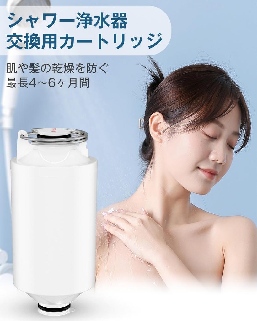 Greeshow Shower Water Purifier Chlorine Shower Water Filter Water Bath Water Compatible with International General Standard Regularly Bath 1 Filter